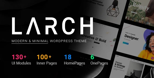 Larch – Responsive Minimal Multipurpose WordPress Theme